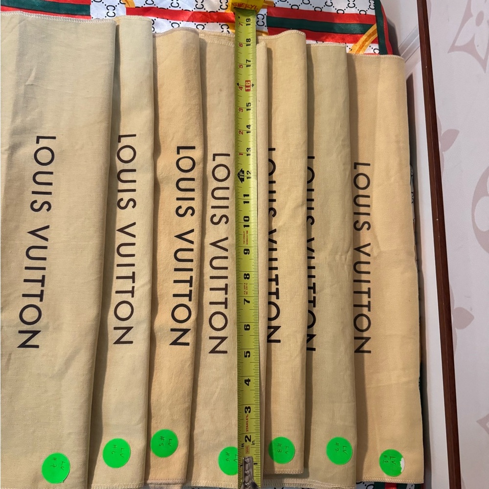 Louis Vuitton Tan Dust Bags Collection